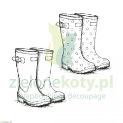 Stempel Agateria jesienne kalosze 5cm deszcz