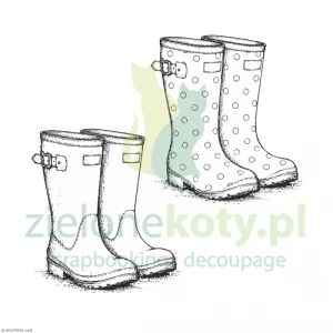 Stempel Agateria jesienne kalosze 5cm deszcz