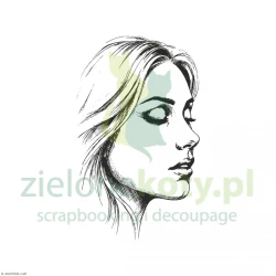 Stempel Agateria twarz kobiety 7cm