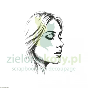 Stempel Agateria twarz kobiety 7cm
