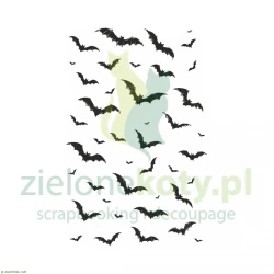Stempel Agateria Tło Halloween nietoperze