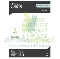 Stempel Sizzix 49andMarker Stamps Linotype Alfabet