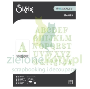 Stempel Sizzix 49andMarker Stamps Linotype Alfabet