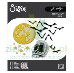 Wykrojnik Sizzix Thinlits Vault Moonlight Scare Halloween