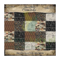 Zestaw papierów do scrapbookingu 30x30 Tim Holtz idea-ology Palette Collection: Halloween