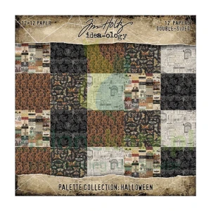 Zestaw papierów do scrapbookingu 30x30 Tim Holtz idea-ology Palette Collection: Halloween