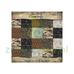 Zestaw papierów do scrapbookingu 20x20 cm Tim Holtz idea-ology Palette Collection: Halloween