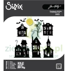 Wykrojnik Sizzix Thinlits Vault Ghost Town nawiedzony dom
