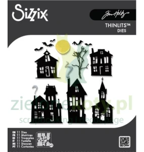 Wykrojnik Sizzix Thinlits Vault Ghost Town nawiedzony dom