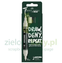 Marker akrylowy Faber-Castell Multimark Acrylic Cardboard Case Black/White zestaw 2 szt. biały czarny