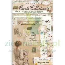 Zestaw dodatków Stamperia Cards Collection Flowers and Poems zestaw kart