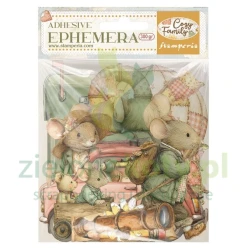 Dodatki papierowe die-cuts Stamperia Ephemera Cozy Family samoprzylepne