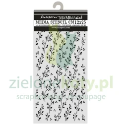 Szablon maska Stamperia 3D 12x25cm Cozy Family gałązki