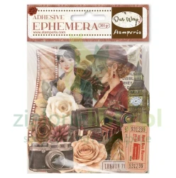 Dodatki papierowe die-cuts Stamperia Ephemera Our Way samoprzylepne
