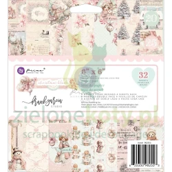Zestaw papierów do scrapbookingu 15x15 Prima Marketing Christmas Blush