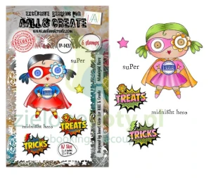 Stempel akrylowy AALL & Create Midnight Hero dziewczynka 