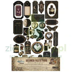Zestaw papierów A4 Alchemy Of Art Halloween Palette Paper dodatki do wycinania 