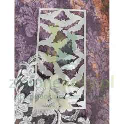 Szablon maska Alchemy of Art Halloween Palette nietoperze tło