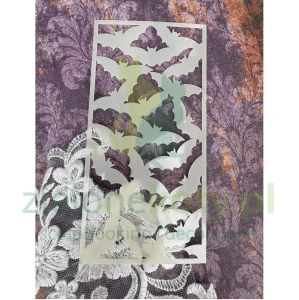 Szablon maska Alchemy of Art Halloween Palette nietoperze tło