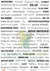Papier do scrapbookingu A4 Artistiko z elementami do wycinania Napisy okolicznościowe 04