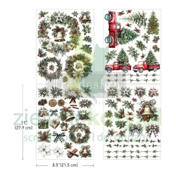 Transfer Re-desing with Prima Decor Middy Home for the Holidays 28x21cm / 4 arkusze 