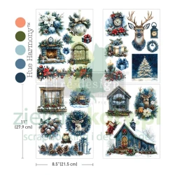 Transfer Re-desing with Prima Decor Middy Quiet Country Blue 28x21cm / 4 arkusze 