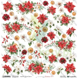 Papier do scrapbookingu 30x30 ScrapAndMe dodatki do wycinania Christmas 28
