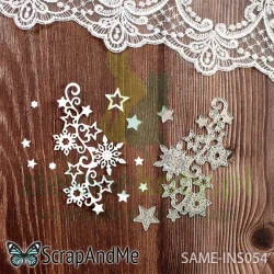 Wykrojnik ScrapAndMe Ornament zimowy 11cm śnieżynki