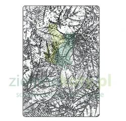 Folder do embbosingu Sizzix A5 Foliage Large tło liście