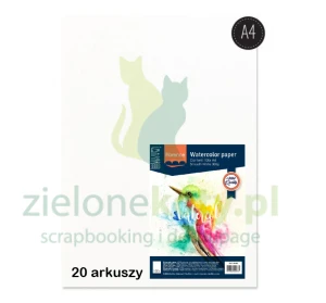 Papier akwarelowy Florence arkusz A4 300g gładki 20szt