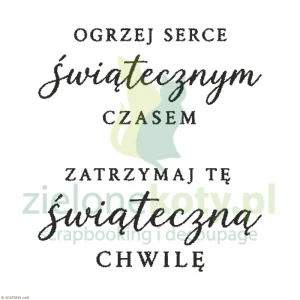 Stempel Agateria napisy świąteczne Świąteczny czas 2 szt.