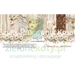 Zestaw papierów do scrapbookingu 20x20 cm Asia Szulik Pomiędzy chwilami