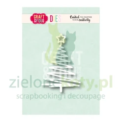 Wykrojnik Craft&You Wykrojnik Christmas Tree Choinka Zig Zag