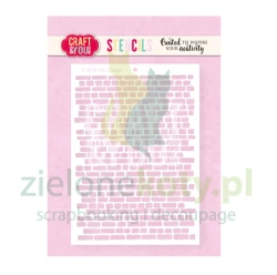 Szablon maska Craft&You 10x15cm Bricks Murek