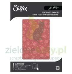 Folder do embbosingu Sizzix A5 Vault Holly Poinsettia tło poinsecja