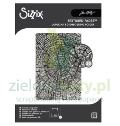 Folder do embbosingu Sizzix 3D A5 Tree Rings przekrój drewna