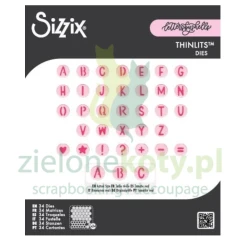 Wykrojnik Sizzix Thinlits Alphabet Beads alfabet