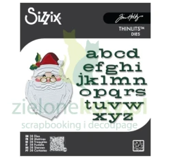 Wykrojnik Sizzix Thinlits Letter to Santa Mikołaj alfabet