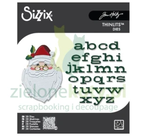 Wykrojnik Sizzix Thinlits Letter to Santa Mikołaj alfabet