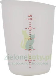 Kubek silikonowy do żywicy / gipsu z podziałką 500 ml 