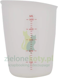 Kubek silikonowy do żywicy / gipsu z podziałką 500 ml 