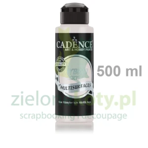 Farba akrylowa hybrydowa Cadence 500ml Ancient White biała
