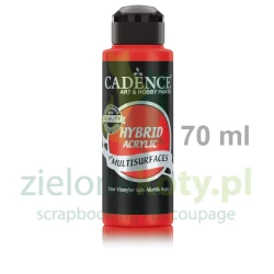 Farba akrylowa hybrydowa Cadence 70ml Apple Candy czerwona