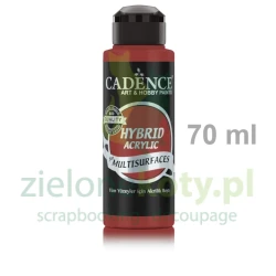 Farba akrylowa hybrydowa Cadence 70ml Coral czerwona