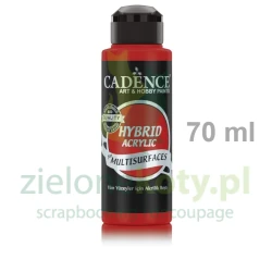 Farba akrylowa hybrydowa Cadence 70ml Crimson Red czerwona
