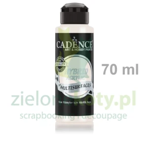 Farba akrylowa hybrydowa Cadence 70ml Pure White biała