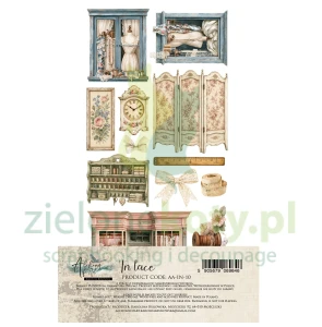 Zestaw papierów 15x30 Alchemy Of Art In Lace dodatki do wycinania pracownia krawiecka