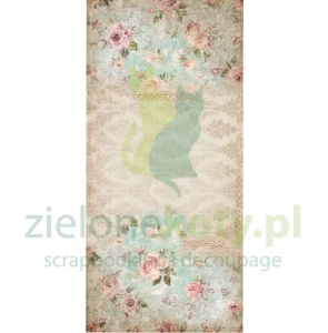 Okładka materiałowa Alchemy of Art In Lace 32x70cm vintage różyczki