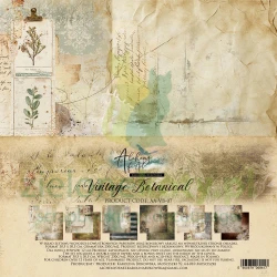 Zestaw papierów do scrapbookingu 30x30 Alchemy Of Art Vintage Botanical