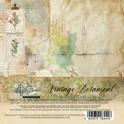 Zestaw papierów do scrapbookingu 15x15 Alchemy Of Art Vintage Botanical
